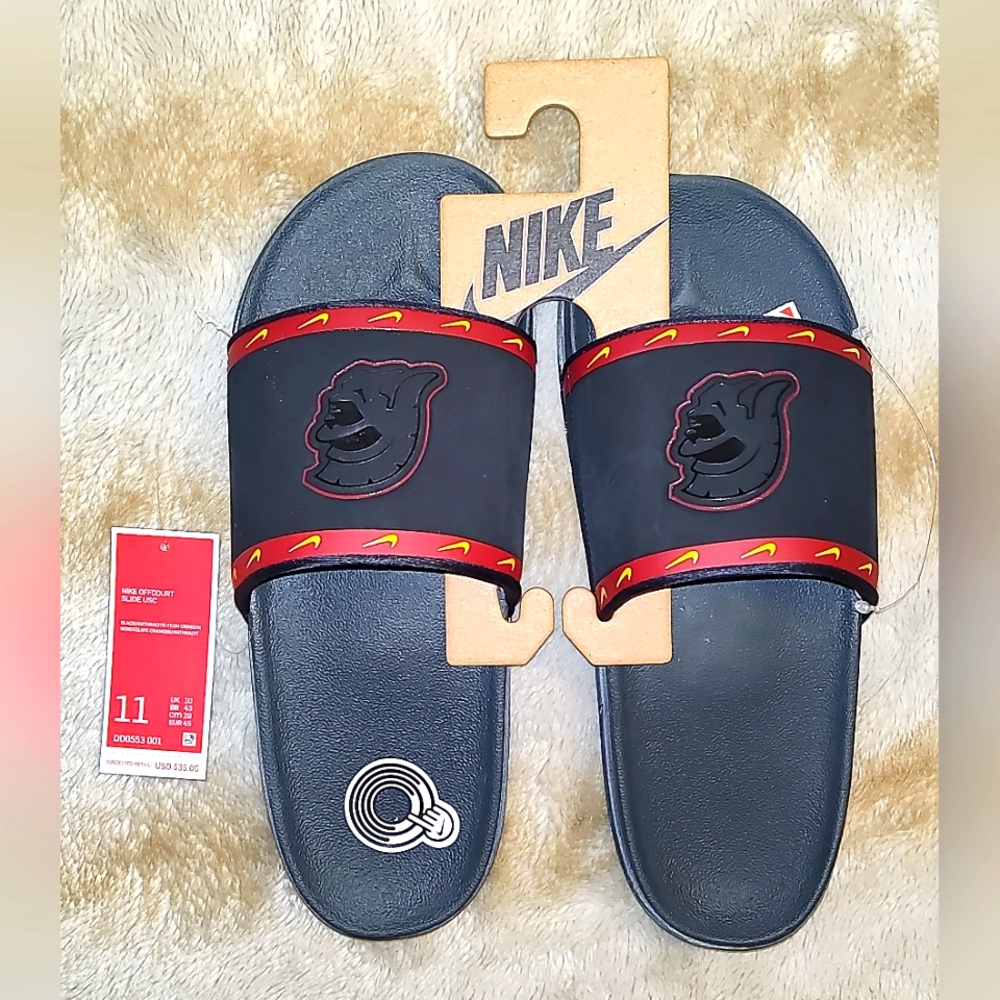 Nike Offcourt Slide Sandals USC Trojans NCAA  #DD0553-001Men's Size 10